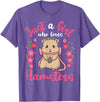 Hamster Just a Girl Who Loves Hamsters T-Shirt - Purple Heather