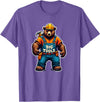 Jay Moe Design I Love Muscle Bear Funny Gay Big Tools LGBTQ Pride Vintage T-Shirt - Purple Heather