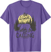Funny Bear Themed Apparel & Accessories The Woods are Calling Cool Nature Bear Graphic T-Shirt - Purple Heather