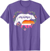 LGBT Lesbian Pride Shirts Mom Mama Bear for Moms LGBTQ Mama Bear Lesbian Pride Equal Rights Rainbow T-Shirt - Purple Heather