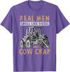 Farmer Apparel Real Men Smell Like Diesel And Cow Crap T-Shirt - Purple Heather