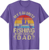 My Favorite Fishing Buddy Calls Me Family My Favorite Fishing Buddy Calls Me Dad T-Shirt - Purple Heather