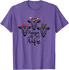 funny heifer tshirt Cute Women's Hanging With My Heifers Bandana T-Shirt T-Shirt - Purple Heather