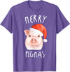 Guinea Pig Christmas T-Shirt Christmas Pig T-Shirt Kids Gift Merry Pigmas T-Shirt - Purple Heather