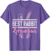 Best Rabbit Grandma Ever Bunny Grandma T-Shirt in Purple Heather