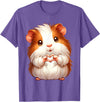 Guinea Pig Guinea Pigs Cute Animals Pet Owners Tee Cute Guinea Pig Pet Lovers Small Animals Animal Lover Funny T-Shirt - Purple Heather