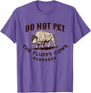 Nebraska Buffalo Funny Quote Nebraska Do Not Pet the Fluffy Cows Funny Bison Souvenir T-Shirt - Purple Heather