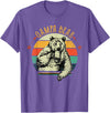 Gampa Bear Funny Father's Day shirt Mens Vintage Gampa Bear Shirt Funny Fathers Day T-Shirt - Purple Heather