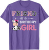Cow Birthday Cow Lover Gifts For Family Men Woman Friend of The Birthday Girl Farm Cow Friend Matching Family T-Shirt -