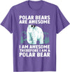 Polar Bear Gift Polar Bear Accessories & Stuff Polar Bear Art For Men Women Kids Arctic Polar Bear Lover T-Shirt - Purple Heather