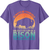 Bison Gift Bison Lover Accessories & Buffalo Stuff Cool Bison Design For Men Women Buffalo Animal Lovers Bison T-Shirt -