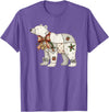Cute Polar Bear Xmas Quilt Winter Holiday Patchwork Polar Bear Cute Christmas Quilt T-Shirt - Purple Heather
