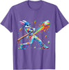Funny Dripping Drip Rabbit Bunny Baseball Easter Men Boy Kid T-Shirt (Black) in Purple Heather