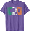 Buffalo - Saint Paddys Funny Ireland Flag Buffalo - Shamrock St. Patrick's Day Irish Flag T-Shirt - Purple Heather