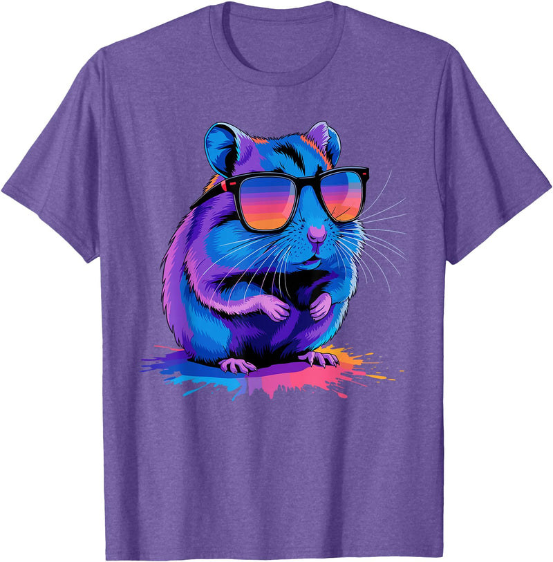 Cute Hamster Costume for Men Women Kid Hamster Lover Hamster T-Shirt - Purple Heather