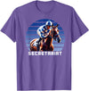 Handicapping Horse Gear Secretariat Horse Racing Del Mar Santa Anita Shirt T-Shirt - Purple Heather