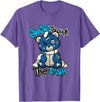 Funny Bear Smile Smile Through The Pain Teddy Bear Streetwear Sneaker Lovers T-Shirt - Purple Heather