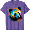 Cute Panda Lovers Kawaii Asian Bears Gifts DAIMMER Watercolor Panda T-Shirt - Purple Heather