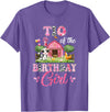 Cow First Birthday Girl Family Tio Of The Birthday Girl 1st Birthday Cow Farm Family T-Shirt - Purple Heather