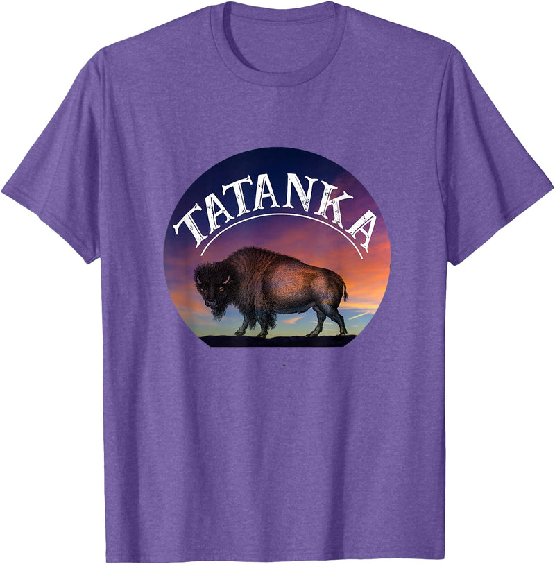 Buffalo Bison Wildlife Shirts Tatanka American Buffalo T-Shirt - Purple Heather
