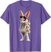 Cool Rabbit Wearing and Sunglasses Funny Rabbit Hoodie in Purple Heather