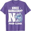 Llama Alpaca Lover Gifts Knee Surgery No Prob-llama Llamas Animal Lover T-Shirt - Purple Heather