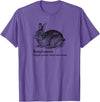 Booplesnoot Cute Bunny Funny Rabbit Pet Back to School T-Shirt in Purple Heather