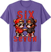 Funny Teddy Bear 67 Matching Teenager Boys Designs 67 Teddy Bear 6 7 Meme for Boys Kids Cute School Six Seven T-Shirt - Purple Heather