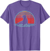 Sea Lion Graphic Art Designs Sea Lion Lover Animal Retro Vintage 80s Style T-Shirt - Purple Heather