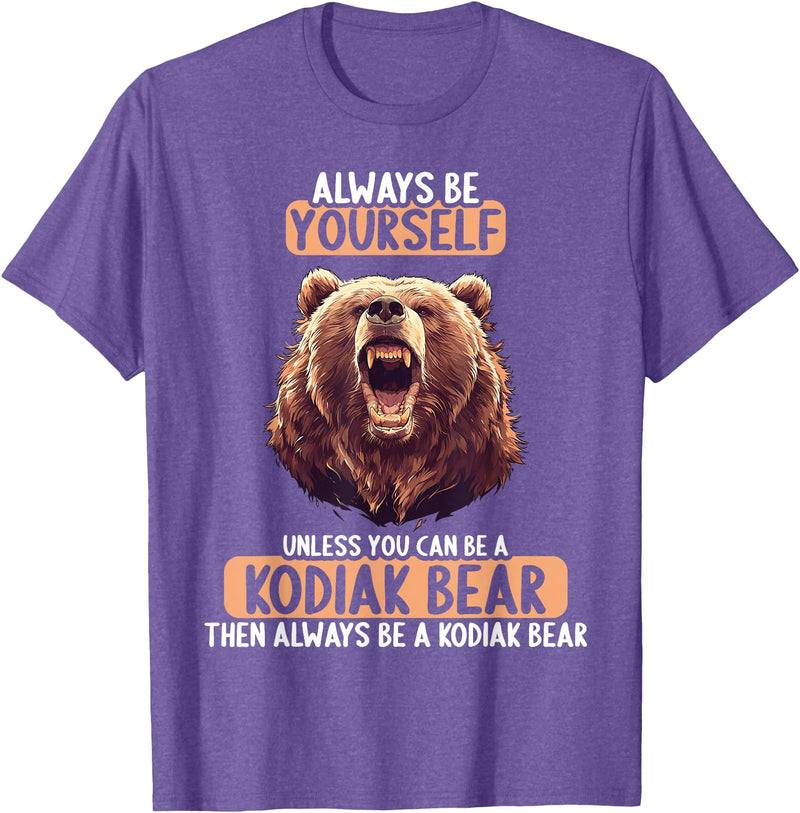 Kodiak Bears Kodiak Bear Lovers Shop Kodiak Bears Kodiak Bear T-Shirt - Purple Heather