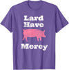 I Love Bacon Funny Apparel Tee Shirts Lard Have Mercy Bacon Breakfast Pig Hog Funny T Shirt T-Shirt - Purple Heather