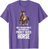 Funny Miniature Horses Gifts Miniature Horse Mini Horse Pet Tiny Horse Lover Pony T-Shirt - Purple Heather