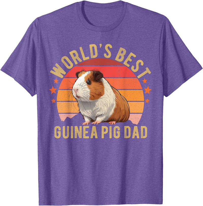 Guinea Pig Lovers Guinea Pig Tees Guinea Pig Shirt Worlds Best Guinea Pig Dad Furry Potato T-Shirt - Purple Heather