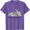 Flemish Giant Bunny Rabbit Mama Drawing T-Shirt in Purple Heather