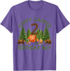 Camping 2nd Birthday Adventure Family Matching Camper 2nd Birthday Boy Forest Bear Camping Adventure Gift T-Shirt - Purple Heather