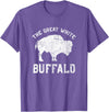 We Are Wildlife The Great White Buffalo T-Shirt Native American Inspired T-Shirt - Purple Heather