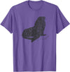 Distressed Sea Lion Sea Lion T-Shirt - Purple Heather