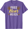 Bear Gay Pride by Content Design Studio Bear Community, Free Bear Hugs, Bear Flag, Gay Bear Pride T-Shirt - Purple Heather