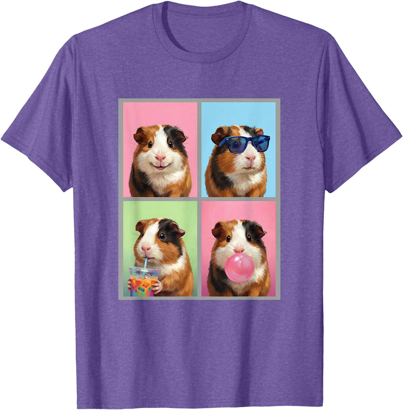 guinea pigs guinea pig Shop Guinea Pigs Funny Guinea Pig T-Shirt - Purple Heather