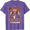 Bear Coffee Lover Sarcastic Bear Coffee Is A Food Group Bear Coffee T-Shirt - Purple Heather