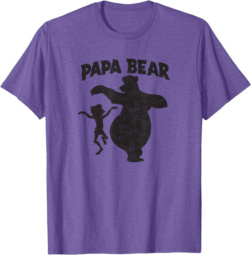 Disney Jungle Book Papa Bear Father's Day T-Shirt - Purple Heather