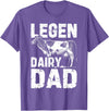 Cow Lover Gift Co. Legen Dairy Dad Cow Farmer Father's Day for Men T-Shirt - Purple Heather