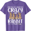 Funny Rabbits Gift Crazy Rabbit Lovers One Rabbit T-Shirt in Purple Heather