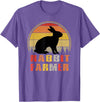 Rabbit Farmer Gift T-Shirt in Purple Heather