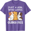 Guinea Pig Gifts & Prints Guinea Pig Shirt Girls Guinea Pig Gifts Women Guinea Pig T-Shirt - Purple Heather