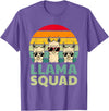 Funny Llama Gift Llama Lover Accessories & Stuff Funny Llama Design for Men Women Llama Alpaca Farm Animal T-Shirt - Purple Heather