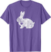 Love Bunny Rabbit Lover Animal Pet Owner Easter Gift T-Shirt in Purple Heather
