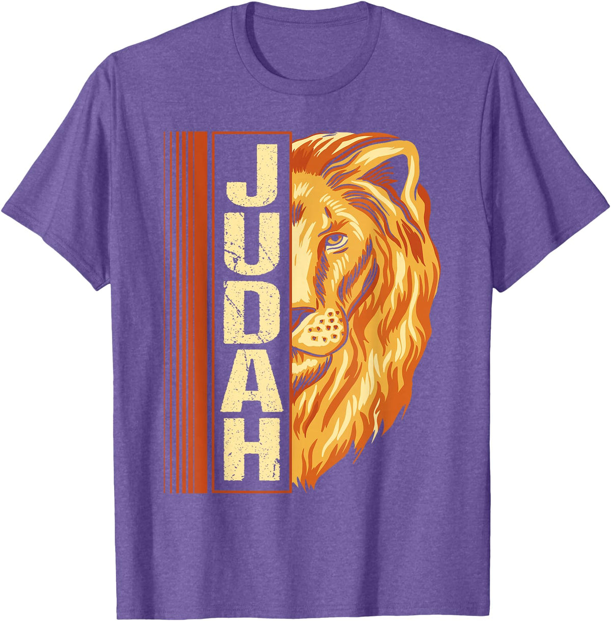 Hebrew Israelite Judah lion Lion of Judah Lion Hebrew Israelites jewish T-Shirt - Purple Heather