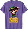 Jamaican Gifts for proud Jamaican Men, Women, Kids WI RUN TINGS Teddy Bear Jamaica Flag Shirt Jamaican Clothing T-Shirt - Purple Heather