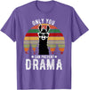 BR - LLAMA Tshirts Vintage Only You can Prevent Drama Llama T-Shirt - Purple Heather